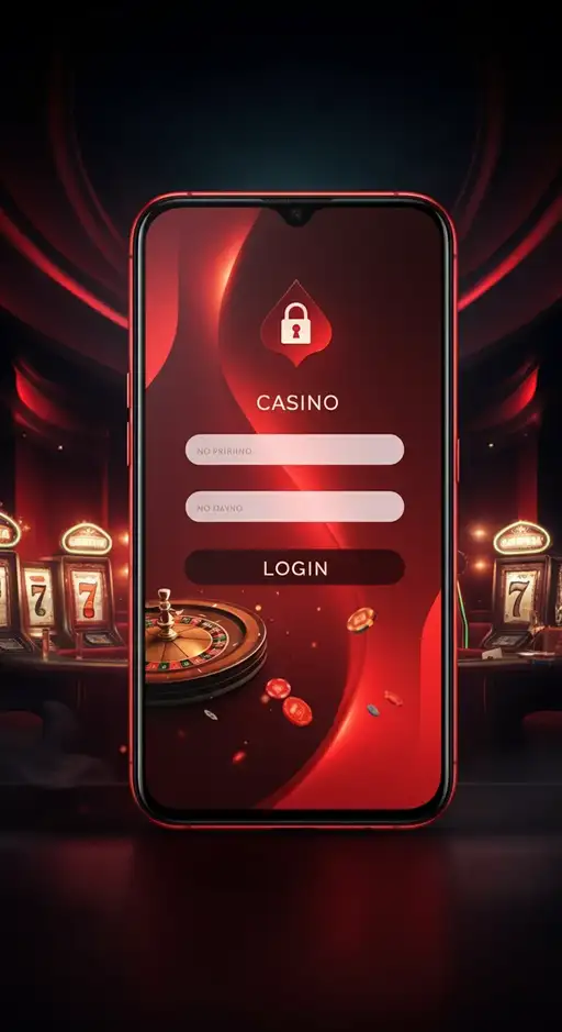 Interface de connexion sécurisée d'Instant Casino avec champs d'e-mail et mot de passe visibles